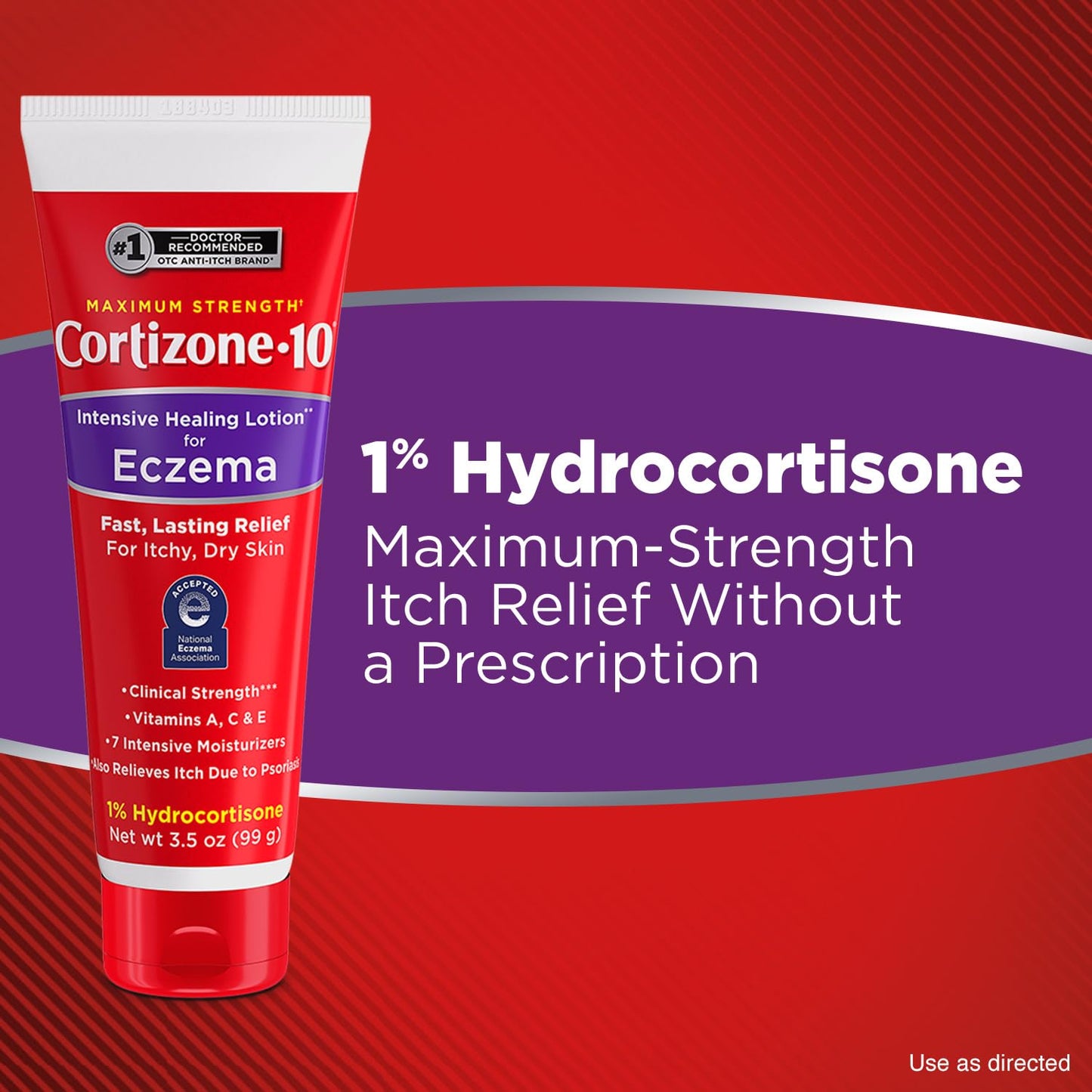 Cortizone-10 Maximum Strength Intensive Healing Itch Relief Lotion for Eczema, 1% Hydrocortisone, Fast-Acting, Anti-Itch Cream for Minor Skin Irritations, Rashes and Inflammation Due to Eczema, 3.5 oz Cortizone 10 buy supplements Au
