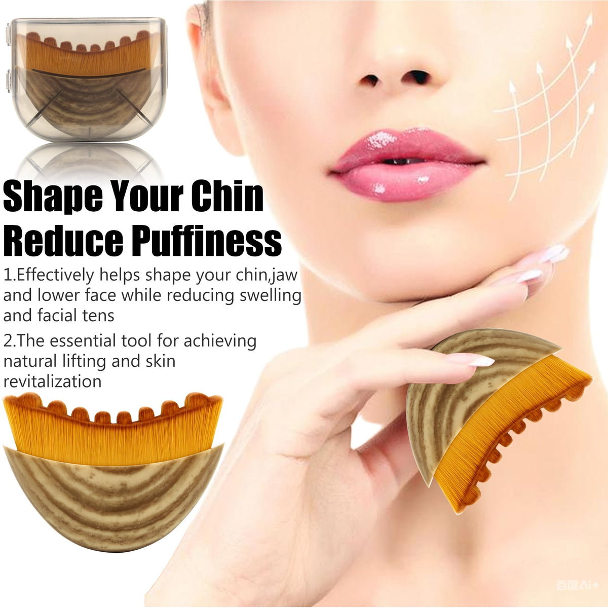 Lymphatic Contour Face Brush,Lymphatic Drainage Massager,Lymphatic Face Brush Ergonomically Designed to Fit The Skin Precisely Relieve Fatigue(1PCS) Aonstyna buy supplements Au