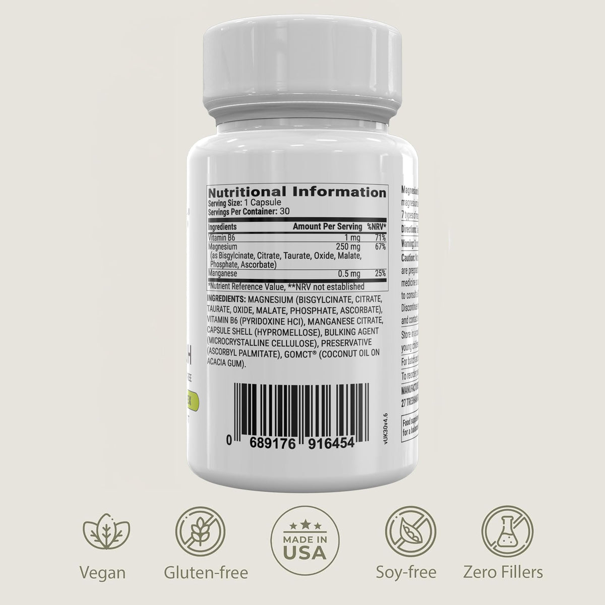 BIOptimizers Magnesium Breakthrough Supplement with 500mg - 7 Forms of Magnesium: Glycinate, Malate, Citrate, and More - Natural Support for Sleep and Cognitive Function -30 Capsules- Calming Vitamins BIOptimizers buy supplements Au