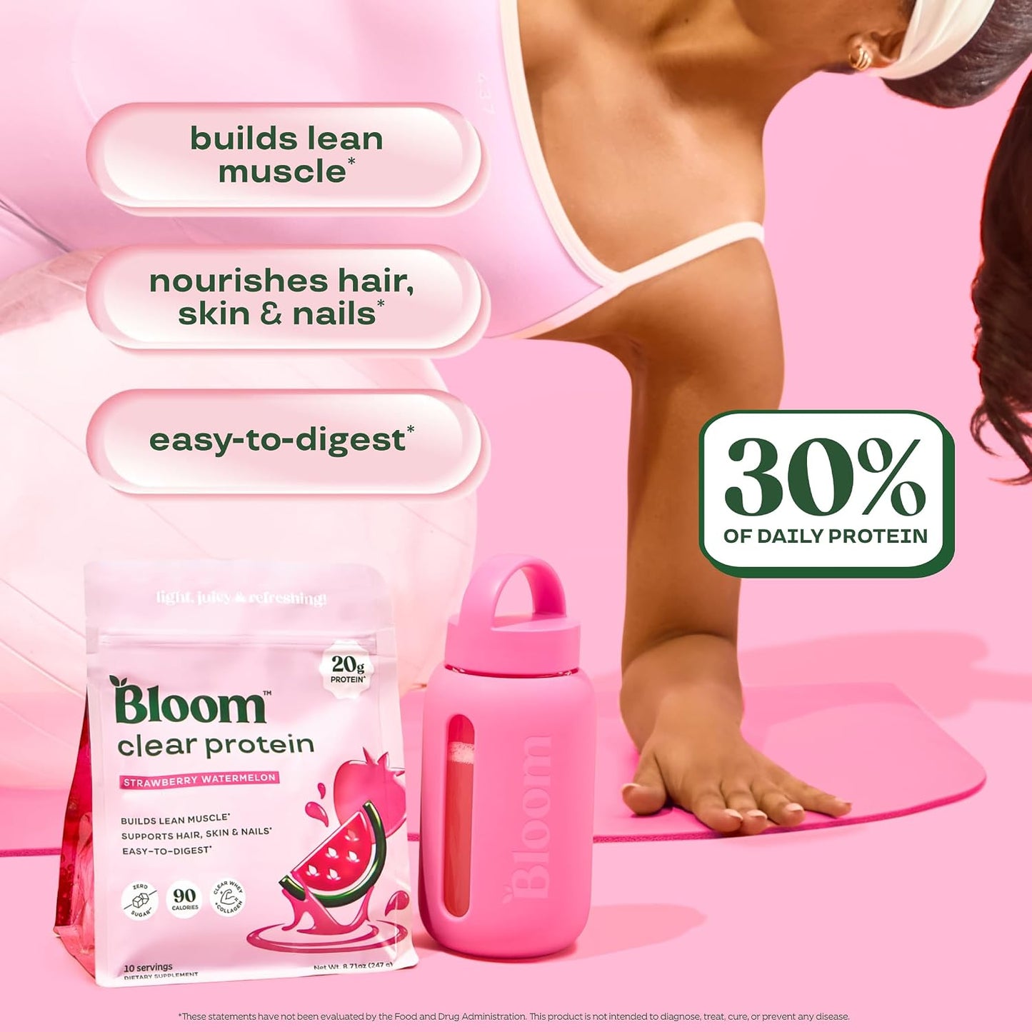 Bloom Clear Protein Raspberry Lemon and Strawberry Watermelon Bundle