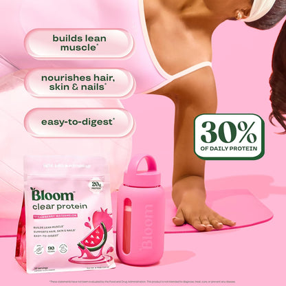 Bloom Strawberry Watermelon Clear Protein and Variety Energy Packets Bundle