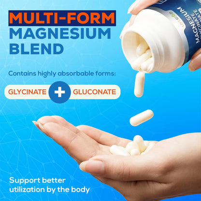 LiveGood™ Ultra Magnesium Complex, Organic Magnesium Glycinate and Gluconate for Muscle Recovery, Nerve Support & Relief – High Absorption Supplement, Vegan, Non-GMO, Made in USA, 60 Capsules LIVEGOOD buy supplements Au