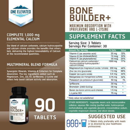 Comprehensive Bone Builder Calcium Supplement. Formulated with Highest Grade Calcium -Carbonate/Hydroxyapatite/Citrate, Magnesium, Zinc, D3. Works in Sync for Optimum Bone Health and Bone Strength. One Elevated buy supplements Au