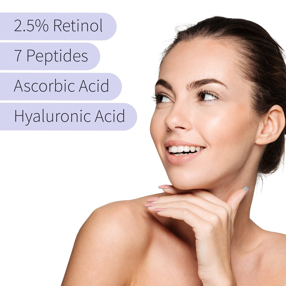 Ebanel Bundle of 10 Pack Bubble Clay Masks, and 2.5% Retinol Serum