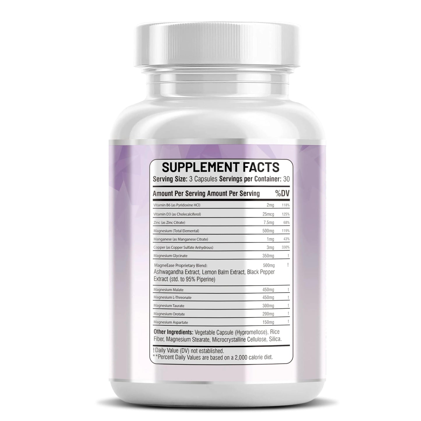 Kun Shafi Magnesium Complex with Magnesium Glycinate Malate, L-Threonate, Taurate, Orotate, Zinc,Aspartate, Copper Manganese & Vitamin D3 B6 Complex - 1Pack Kun Shafi buy supplements Au