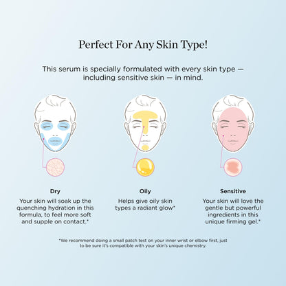 Smooth + Firm Copper Peptide Concentrate Serum for Aging Skin, Plumping Niacinamide for Tightening & Brightening, Helps Improve Elasticity, Hyperpigmentation & Dark Spots, Water Based, 1.18 Fl Oz