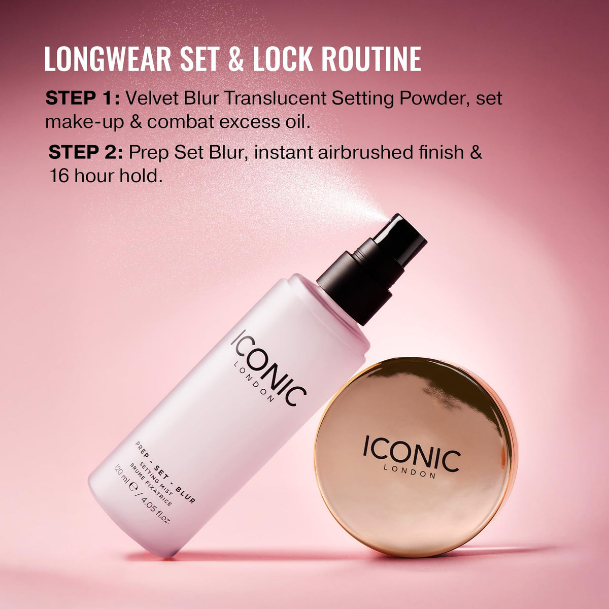 ICONIC LONDON Prep Set Blur Setting Spray | Makeup Fixing Spray, Blurs Imperfections and Gives Skin a Radiant Glow, Vegan Makeup, 30 mL / 1 Fl Oz. ICONIC LONDON buy supplements Au