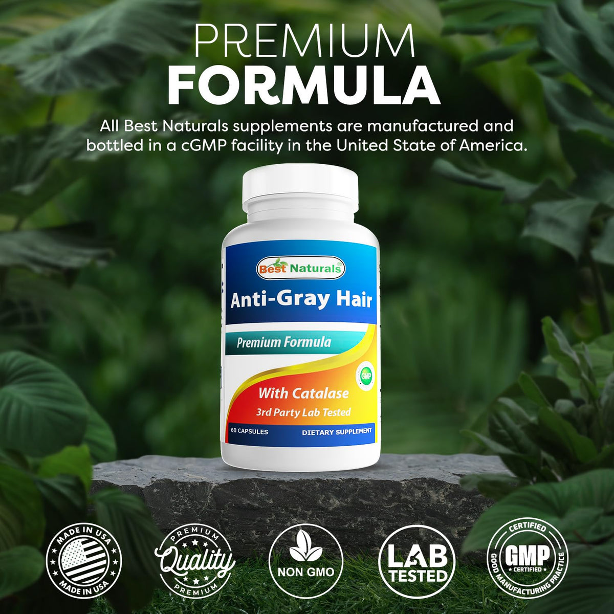 Best Naturals Anti Gray Hair Formula, 60 Count Best NaturalsBuy Supplements Australia