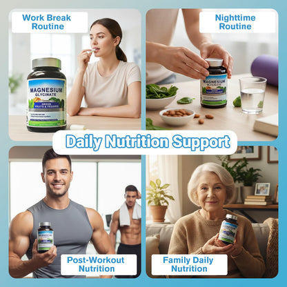 Magnesium Glycinate 500mg with Vitamin D3 – High Absorption Magnesium Supplement with Veggies Design – Supports Bone & Muscle Function and Energy – Non-GMO, Gluten-Free – 120 Veg Capsules FrexNutri buy supplements Au