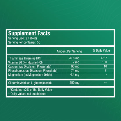 FITINA Brain Supplement with Vitamin B6 & Thiamine for Memory, Focus and Cognitive Support | High-Dose B Vitamins for Nervous System Brain Health, Daily Formula for Adults, 60 Tablets (1-Pack) FitinaBuy Supplements Australia