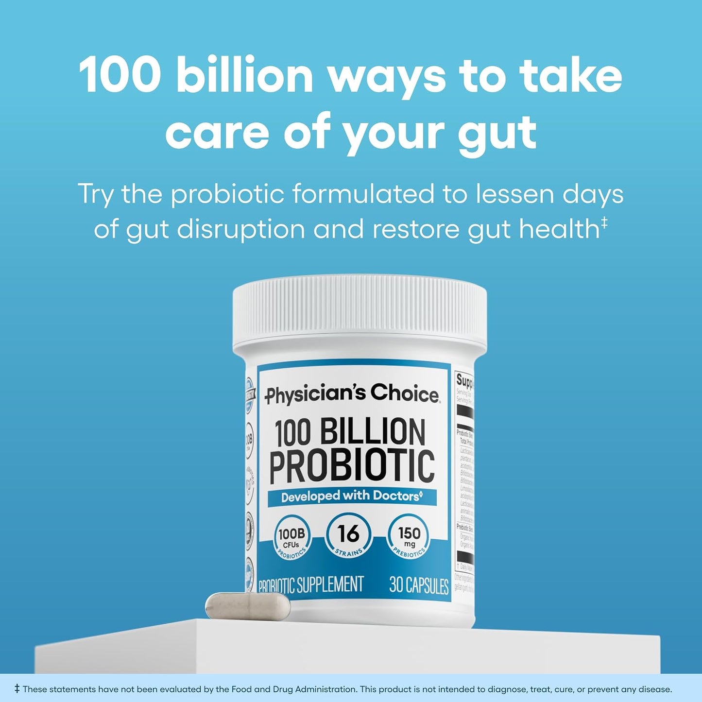 Physician's CHOICE 100 Billion + Digestive Enzyme 60ct Bundle - Advanced Gut Health Support