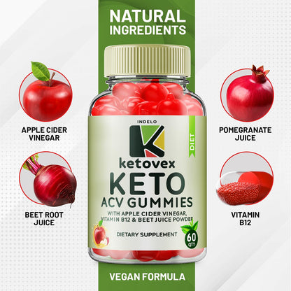 (3 Pack) Ketovex Keto BHB Gummies Advanced Formula, Ketovex BHB Weight Management ACV Gummies Reviews, Ketovex ACV Keto Vex BHB Gummy Gomitas Ketosis, Ketovex Gummies, B12 (180 Gummies) Indelo buy supplements Au