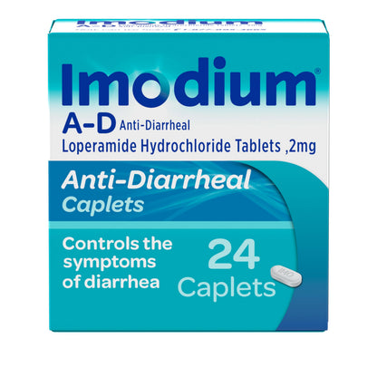 Imodium A-D Diarrhea Relief Caplets with Loperamide HCl, Anti-Diarrheal Medicine to Help Control Symptoms of Diarrhea Due to Acute, Traveler's Diarrhea, HSA/FSA Eligible, 24 ct Imodium buy supplements Au