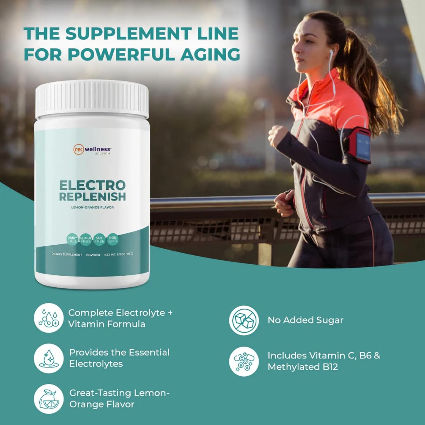 Reignite Wellness by JJ Virgin Hydration & Wellness Bundle | ElectroReplenish (Lemon-Orange Flavor), 30 Servings + SHEatine Powder Stick Packs (Orange Flavor), 30 Count