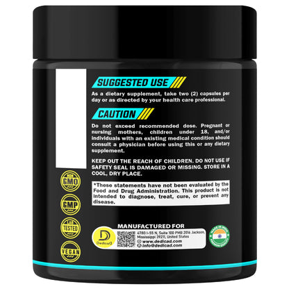 DEDICAD Pao Pereira Bark Extract and Graviola Soursop - 150 Capsules Supply DEDICAD buy supplements Au