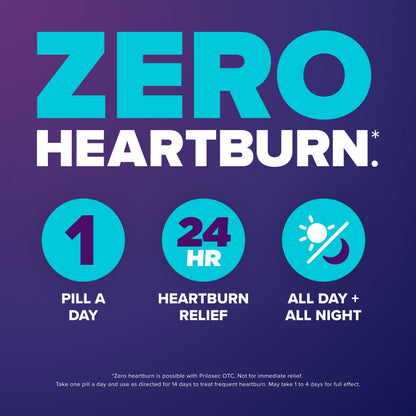 Prilosec OTC, Omeprazole Delayed Release 20mg, Acid Reducer, Treats Frequent Heartburn for 24 Hour Relief, All Day, All Night*, Heartburn Medicine, 20mg, Wildberry Flavor, 14 Tablets Prilosec buy supplements Au