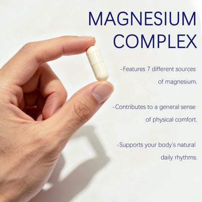 Magnesium Complex 1000mg - 7-in-1 Supplement with Glycinate, Citrate & Malate - Supports Muscle Relaxation, Sleep, Heart Health - High Absorption Capsules, 90 Count (1) CellJuvMax buy supplements Au