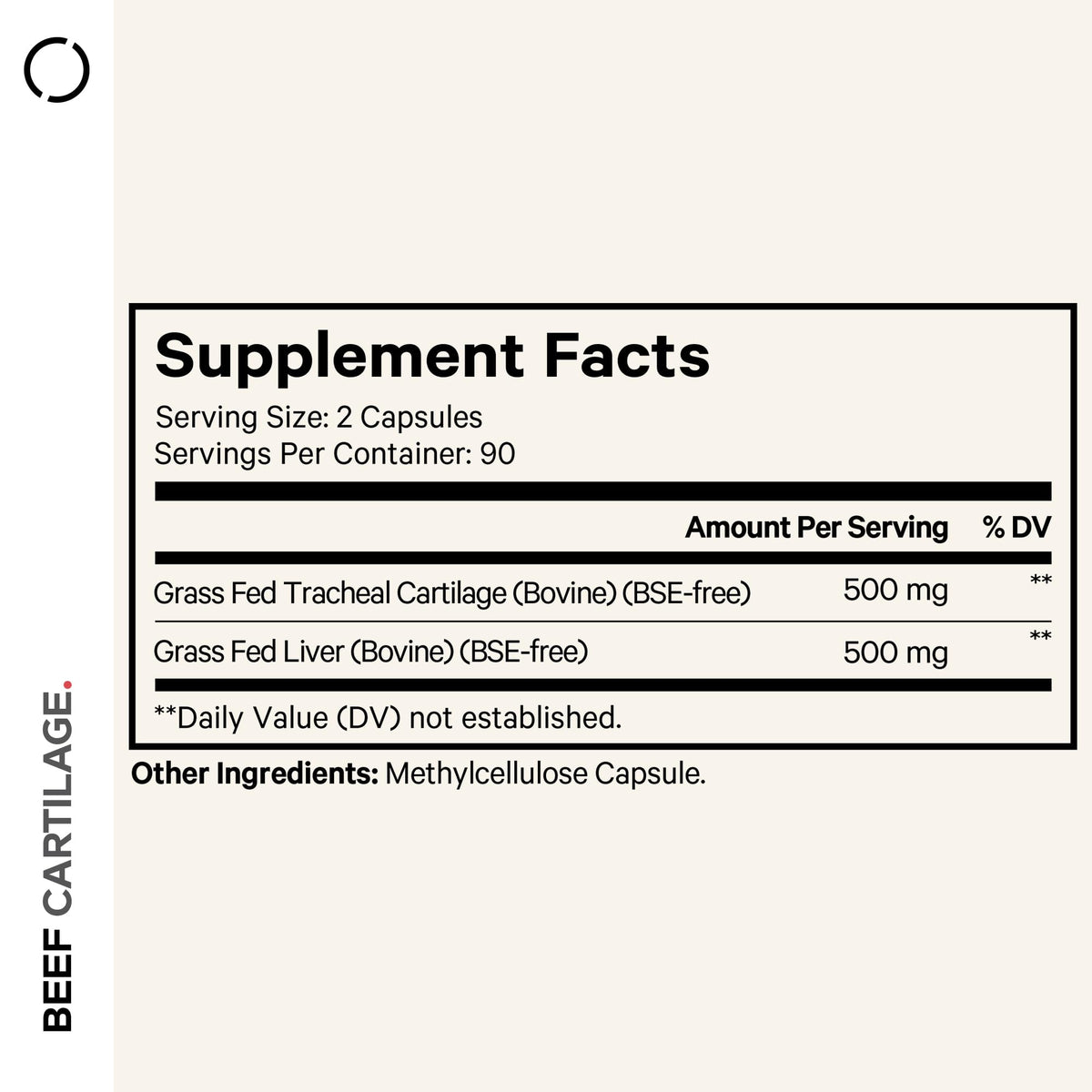 Codeage Grass Fed Beef Cartilage Supplement - Freeze Dried, Non-Defatted, Desiccated Beef Tracheal Bovine Cartilage & Liver Pills – Pasture Raised Argentina Beef Vitamins - Non-GMO -180 Capsules CodeageBuy Supplements Australia