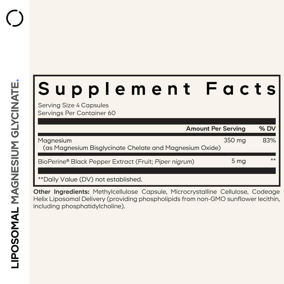 Codeage Liposomal Magnesium Glycinate Supplement, 2-Month Supply, Bisglycinate Magnesium Chelate, Chelated Magnesium Mineral Pills, BioPerine Black Pepper Vitamins Capsules, Non-GMO Vegan, 240 ct CodeageBuy Supplements Australia