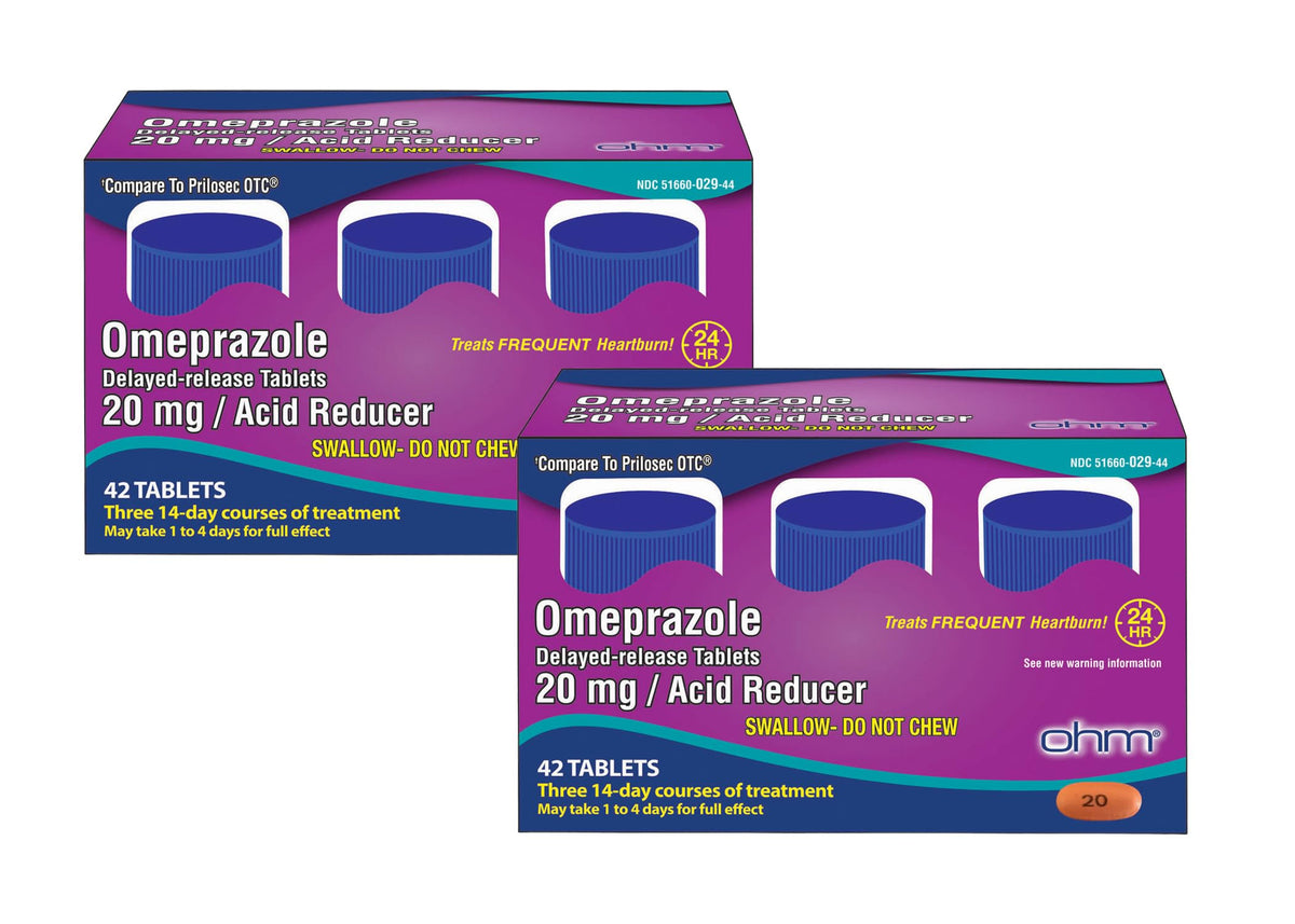 Ohm Omeprazole Delayed-Release Tablets, 20mg Acid Reducer, Treats Frequent Heartburn (12 Weeks of Supply, 84, Count) Ohm buy supplements Au