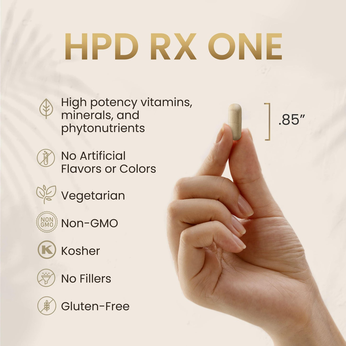 HPD Rx ONE Immunity Boost Multivitamin Supplements for Women and Men | Advanced Immunity Defense Support | Helps Immune Response | 1-Month Supply, 180 Capsules, Pack of 1 HPD Rx buy supplements Au