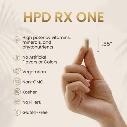 HPD Rx ONE Immunity Boost Multivitamin Supplements for Women and Men | Advanced Immunity Defense Support | Helps Immune Response | 1-Month Supply, 180 Capsules, Pack of 1 HPD Rx buy supplements Au