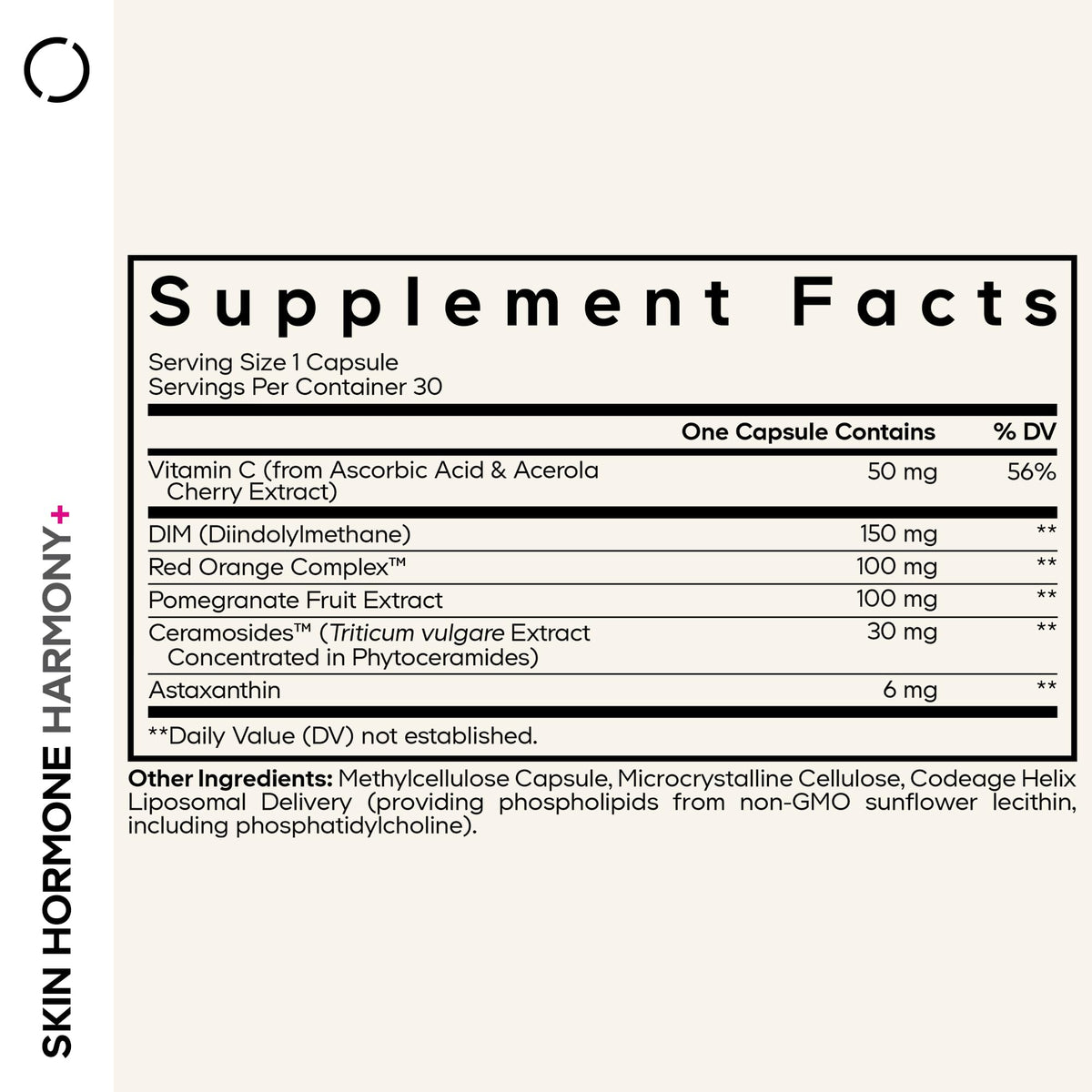Codeage Skin Hormone Harmony+ Supplement – Skin Hair Support with Ceramosides, Red Orange Complex, Diindolylmethane, Astaxanthin, Vitamin C Ascorbic Acid, Liposomal Delivery – Non-GMO – 30 Capsules CodeageBuy Supplements Australia
