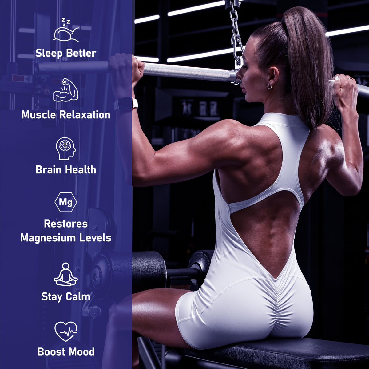 Magnesium 7 Complex for Women 1600mg, Magnesium Glycinate 600mg 7 High Absorption Magnesium Supplement with Citrate, Malate, Chelate, Taurate, Gluconate, Aspartate & Ascorbate for Sleep, 60 Capsules VIVI Youth buy supplements Au