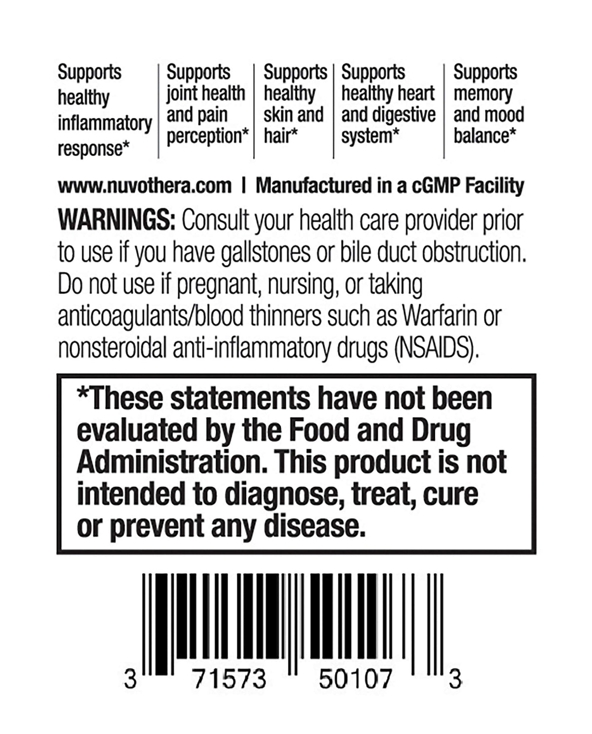 Nuvothera Super-Micronized Turmeric Curcumin Capsules Rapid Absorption, Whole Root, Non-GMO, Skin, Gut Health & Antioxidants (1 Month Pack (60 Capsules)) Nuvothera buy supplements Au