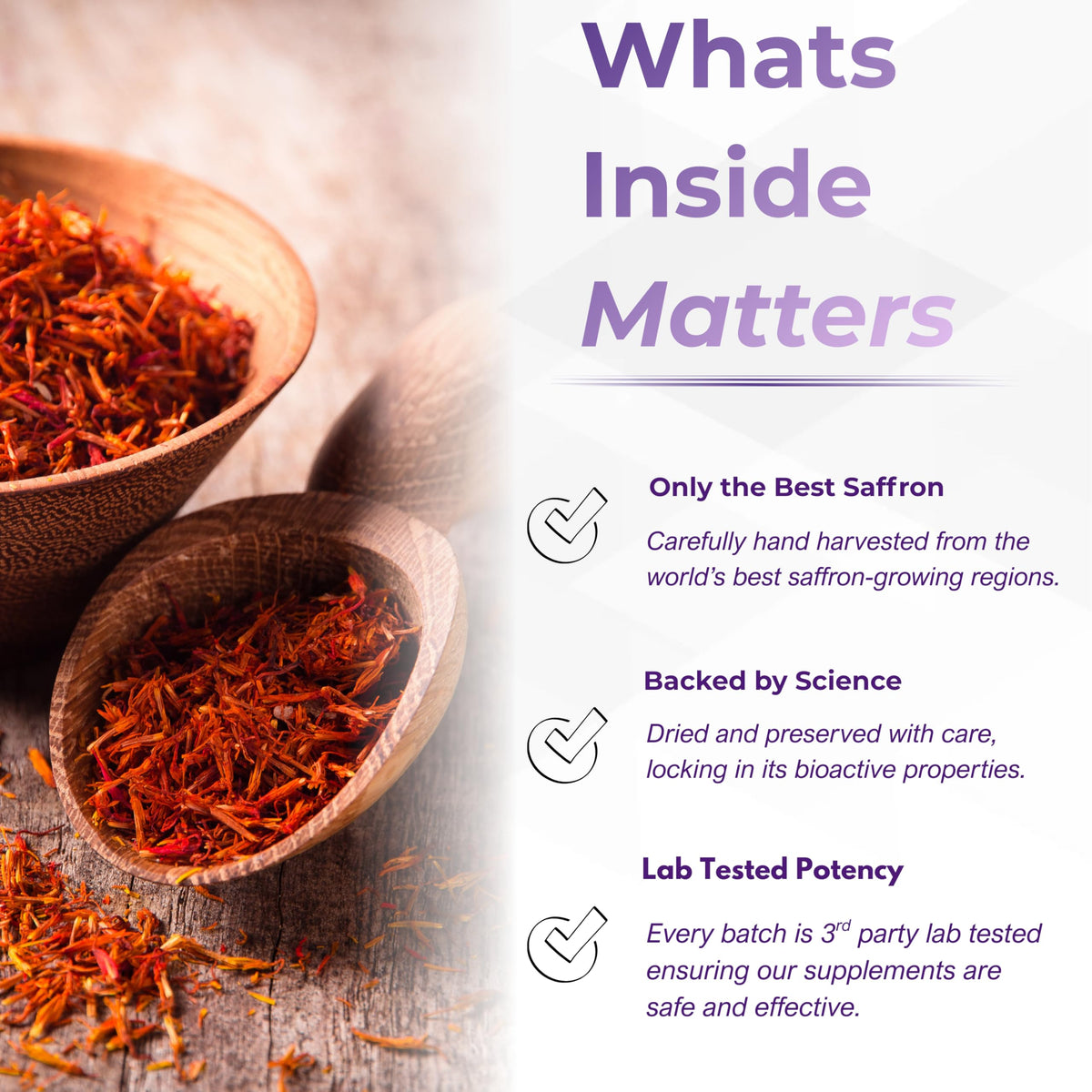 Leah Rose Essentials Saffron Supplement 88.5mg | Mood, Focus, and Stress Support | 60 Premium Saffron Extract Capsules | Made in the USA | 3rd Party Lab Tested | Non-GMO, Vegan, Gluten-Free