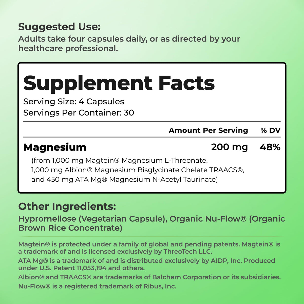 You Vites Threonix Triple Magnesium Complex - Magtein L-Threonate, Bisglycinate Chelate TRAACS & ATA Mg - Brain, Sleep, Mood & Focus Support - High Absorption, Gentle on Stomach - 120 Capsules You Vites buy supplements Au