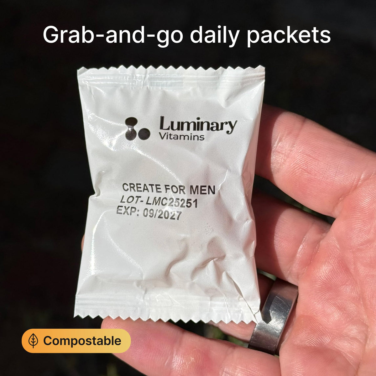Luminary Vitamins Create for Men | IVF-Doctor Formulated Male Fertility Gummies | 300 mg CoQ10, 900 mg L-Carnitine, 10 mg Lycopene | Supports Sperm Health | Vegan & No Added Sugar (28 Day Supply) Luminary Vitamins buy supplements Au