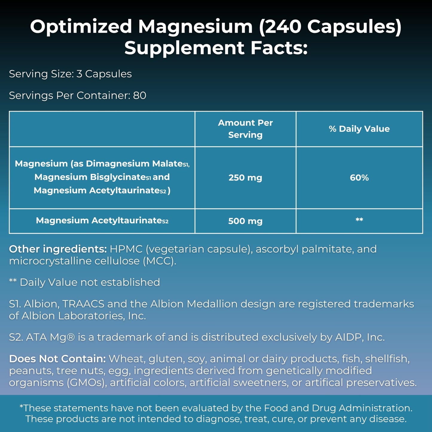 MYOXCIENCE Optimized Magnesium Glycinate + Magnesium Taurate (as ATAmag®) for High Brain Bioavailability to Support Stress Relief and Sleep | 80 Servings MYOXCIENCE buy supplements Au