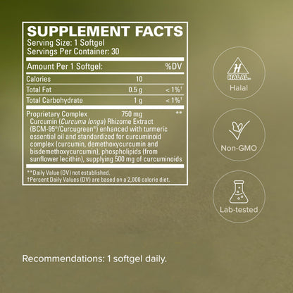 Terry Naturally CuraMed 750mg - Antioxidant Supplement for Brain & Heart Health Support - Dietary Supplement with High-Potency Curcumin Complex - Kidney, Liver & Immune Health Support - 30 Softgels Terry Naturally buy supplements Au