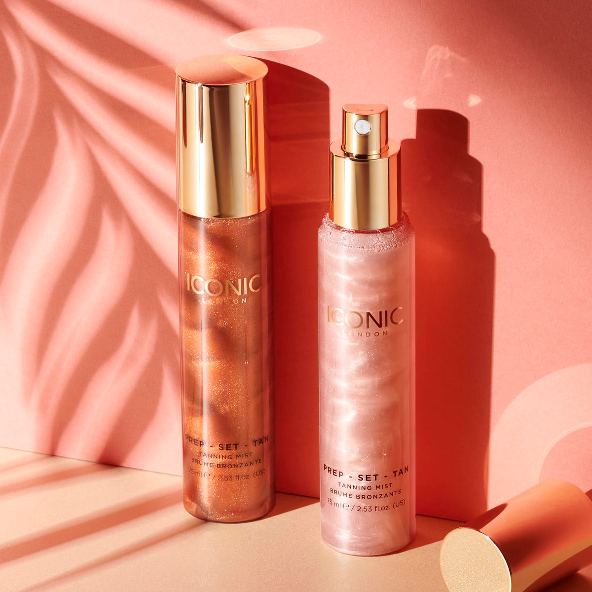 ICONIC LONDON Prep-Set-Tan Glow | Shimmering Self Tanning Facial Mist with Hyaluronic Acid, Cruelty-Free, Vegan Makeup, 2.53 Fl oz ICONIC LONDON buy supplements Au