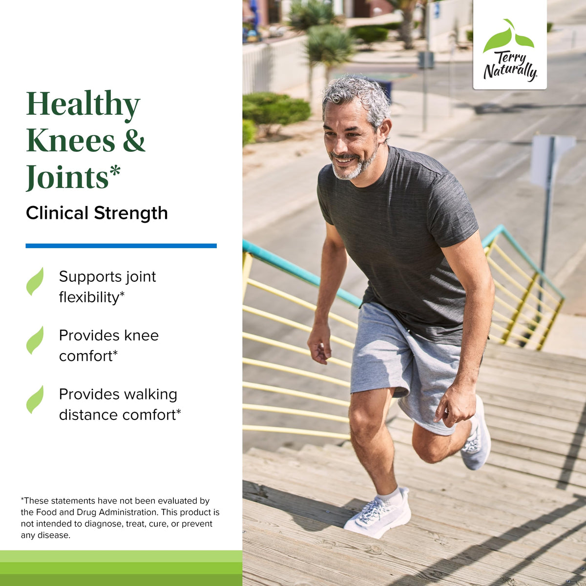 Terry Naturally Healthy Knees & Joints - Dietary Supplement to Support Bone Health & Joint Flexibility - Healthy Knee & Hip Aid with Calcium Fructoborate - 60 Capsules Terry NaturallyBuy Supplements Australia