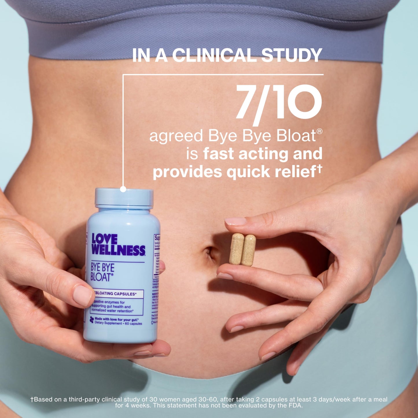 Love Wellness Bye Bye Bloat | Digestive Enzymes for Fast Acting Bloating Relief for Women | Helps Reduce Water Retention & Gas Relief | Supports Digestive Health with Fenugreek & Dandelion | 60 Count Love Wellness buy supplements Au
