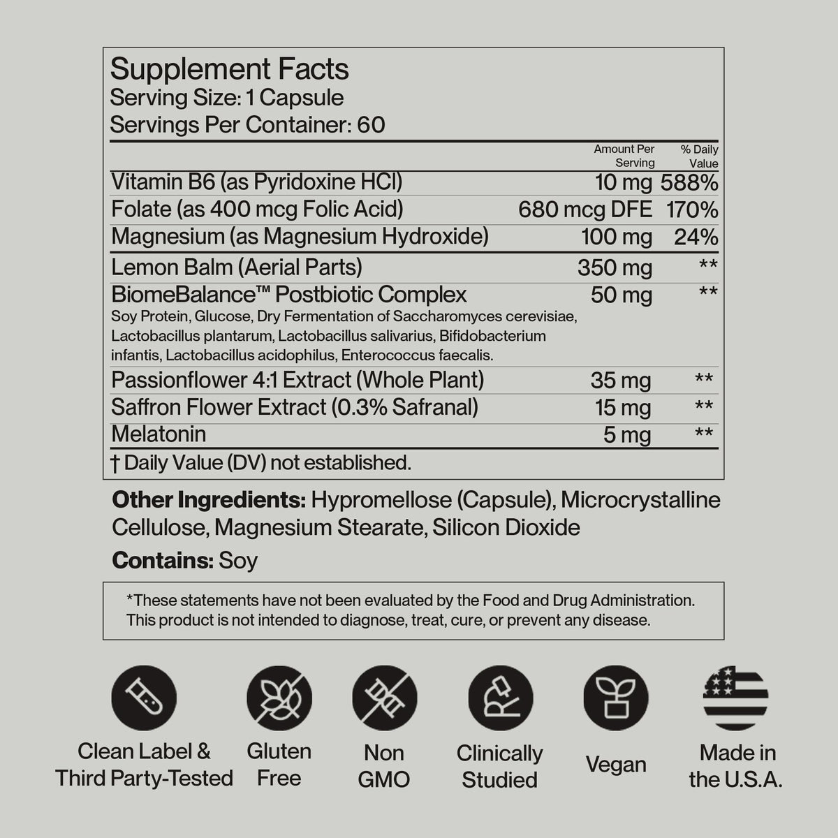SecondKind Anxiety & Stress Relief Supplement – Saffron & Postbiotic Supplement for Emotional Support – 1000x More Active Ingredients Than Probiotics. Made with BiomeBalance™ in the USA, 60 Capsules SecondKindBuy Supplements Australia
