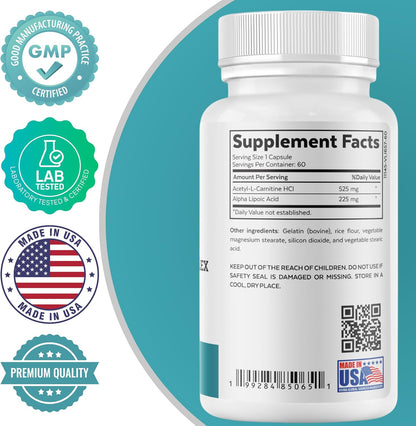 Adaptogen Complex + ALA & ALC Complex + Brain Support + Magnesium Bisglycinate Bundle | Stress Relief, Energy, Focus, Cognitive Support, Calm & Daily Wellness
