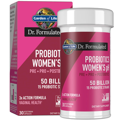 Garden of Life Dr Formulated Once Daily 3-in-1 Complete Prebiotics, Postbiotics & Probiotics for Women, PRE + PRO + POSTBIOTIC Supplement for Women’s Digestive, Immune & Vaginal Health, 30 Day Supply Garden of Life buy supplements Au