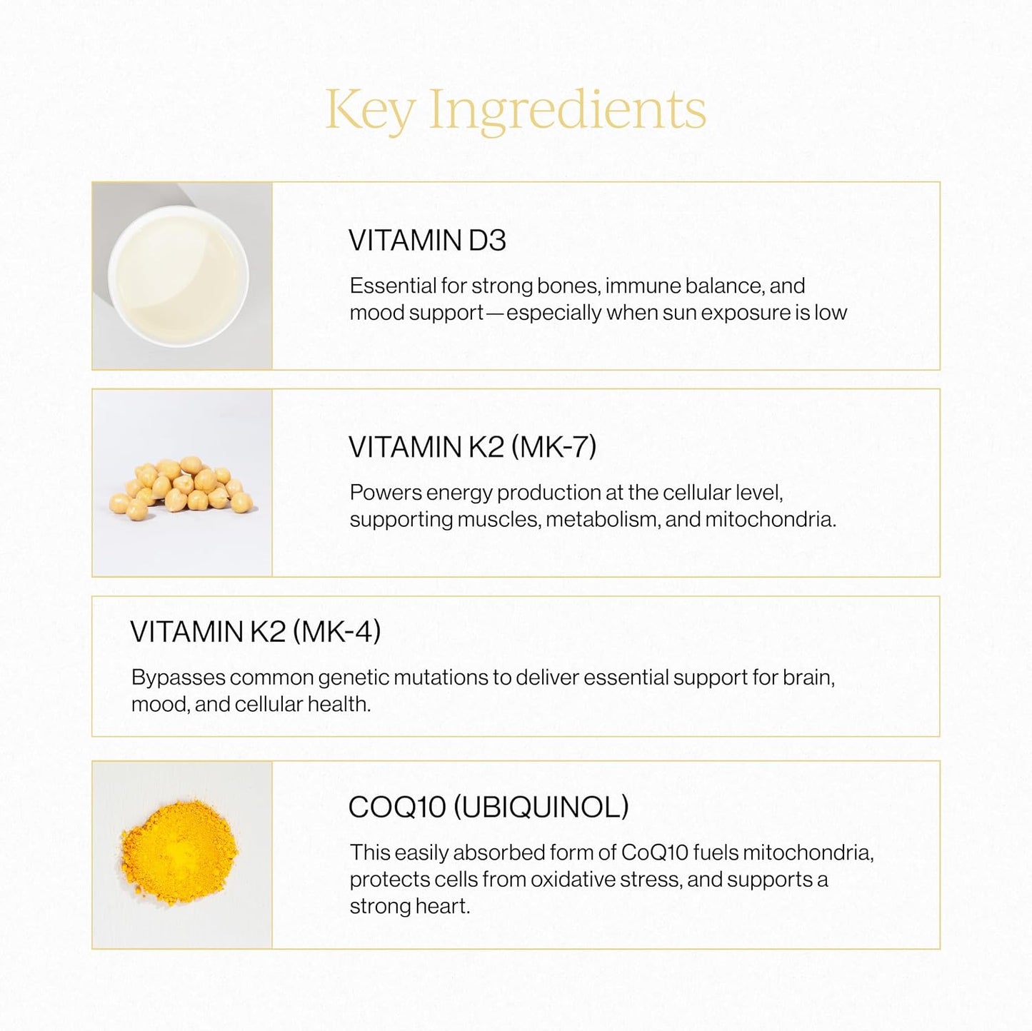 CYMBIOTIKA Liposomal Vitamin D3 K2 + CoQ10 for Bone & Heart