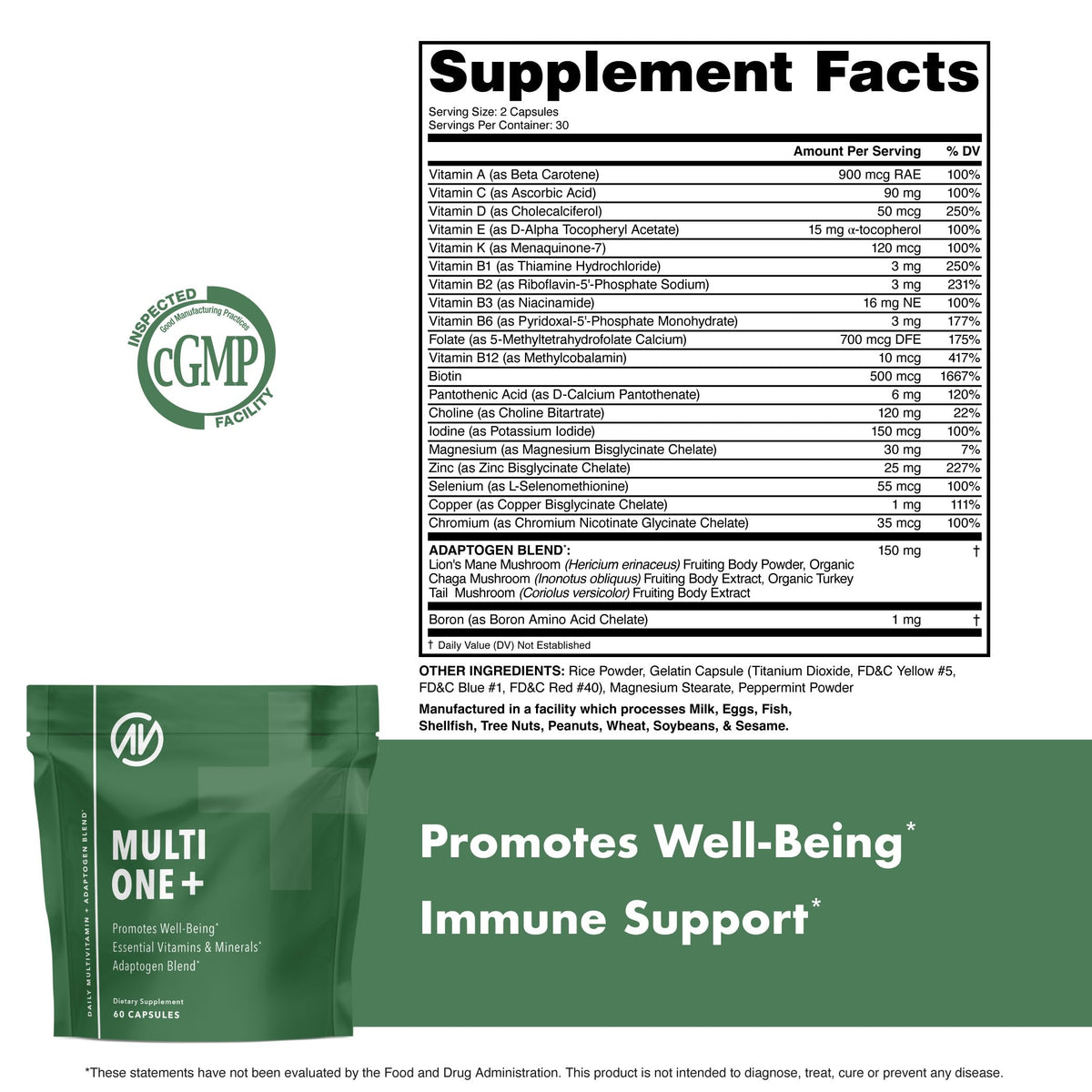 MultiOne Men & Women’s Daily Multivitamin - Essential Nutrients and Minerals for Optimal Health (60 Capsules) NutraOneBuy Supplements Australia