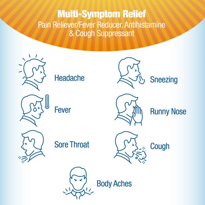 Contac Cold & Flu Medicine, Powerful, Multi-Symptom Relief for Pain, Fever, Sore Throat, Body Aches, Sneezing, Runny Nose & Cough, 24 Count Liquid Gels Contac buy supplements Au