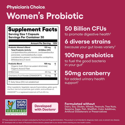Physician's CHOICE Feminine Power Duo Bundle - Vaginal Probiotic + Womens Probiotic Bundle