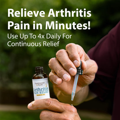 Frankincense & Myrrh Arthritis Pain Relief Rubbing Oil – Arthritis Pain Reliever with Frankincense Essential Oil for Sciatica, Lower Back, Neck, Hands, Knees, Joints and Shoulders, 2 fl.oz. - 1 Pack FRANKINCENSE & MYRRHBuy Supplements Australia