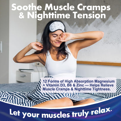 Full Spectrum Magnesium Glycinate Complex 21 in 1 Gummies for Deep Calm Sleep, 12 Forms Magnesium Citrate Malate Taurate Orotate for Women Men + Probiotics w/Ashwagandha, L-Theanine, GABA, 120Cts Nextdia buy supplements Au