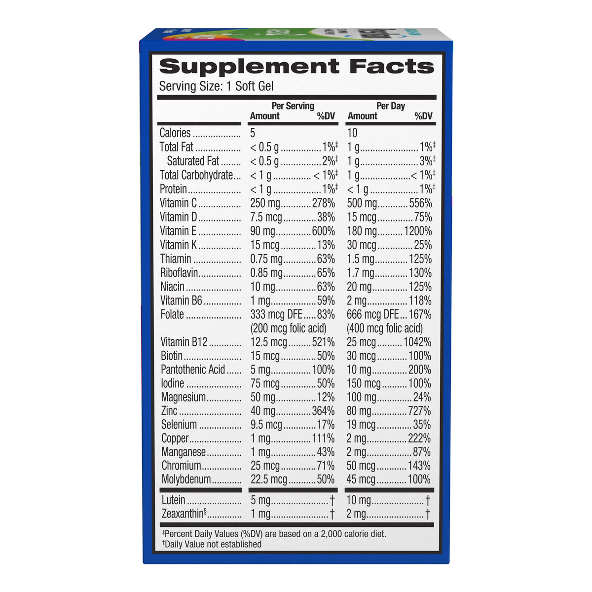 PreserVision AREDS 2 + Multivitamin, #1 Eye Doctor Recommended Brand, 2-in-1 Eye Vitamin with Lutein, Zeaxanthin, Zinc, and Vitamin C, D & E, 100 Softgels PreserVisionBuy Supplements Australia