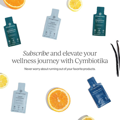 CYMBIOTIKA Liposomal Magnesium Complex for Sleep, Calm, Relax & Recovery | 3 forms: taurate, bisglycinate & glycerophosphate. Highly absorbable, stomach-friendly. Vanilla Almond, 28 pouches. Vegan.