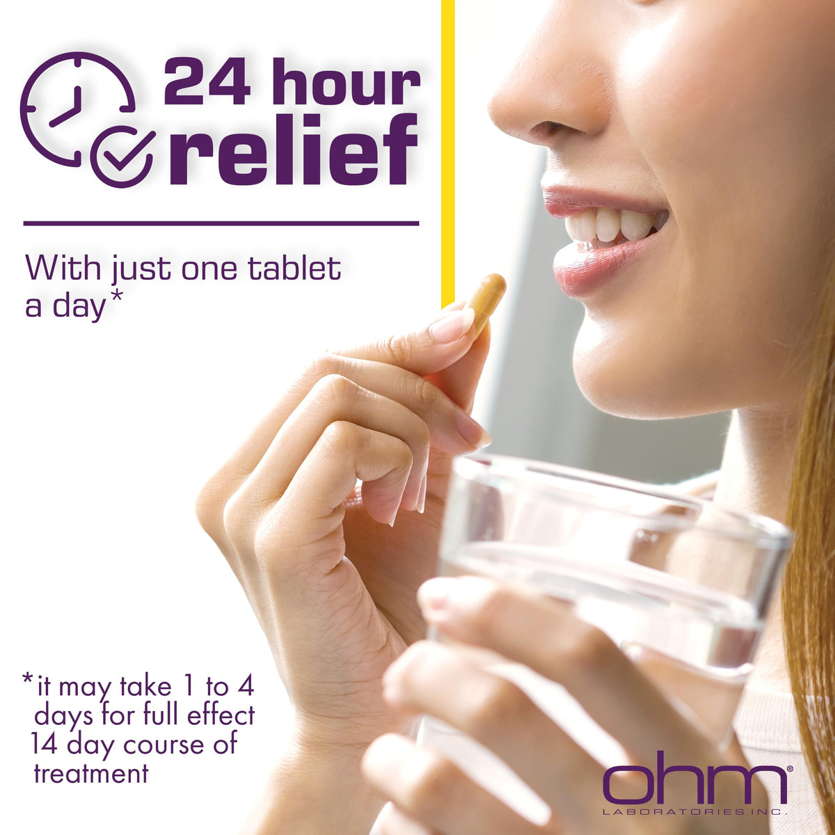 Ohm Esomeprazole Magnesium Delayed Release Capsules 20mg - Frequent Heartburn & Acid Reflux Relief, 24 Hour Chest & Stomach Acid Reducer (6 Weeks of Supply, 42, Count) Ohm buy supplements Au