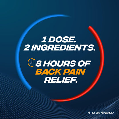 Advil Dual Action Back Pain Caplets Delivers 125mg Ibuprofen and 250mg Acetaminophen Per Dose for 8 Hours of Back Pain Relief - 144 Count Advil buy supplements Au